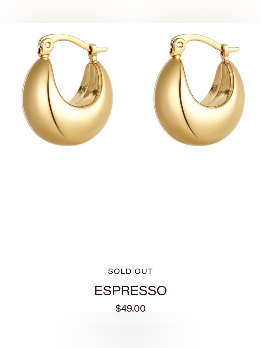 Chunky Gold Hoops